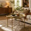 Steel Top Coffee Table