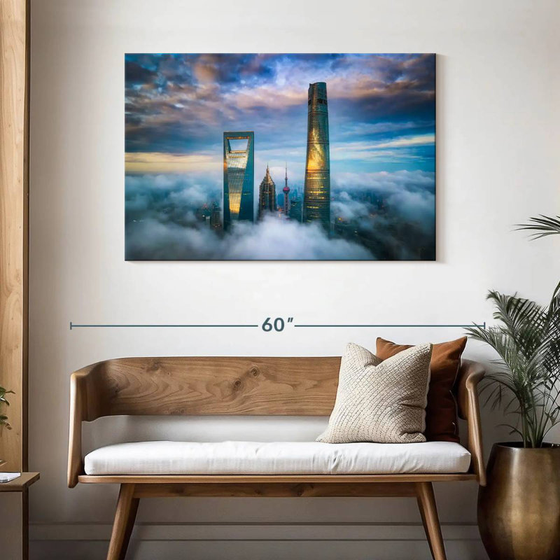 Lilie Lujiazui Skyscrapers, 30" H x 45" W