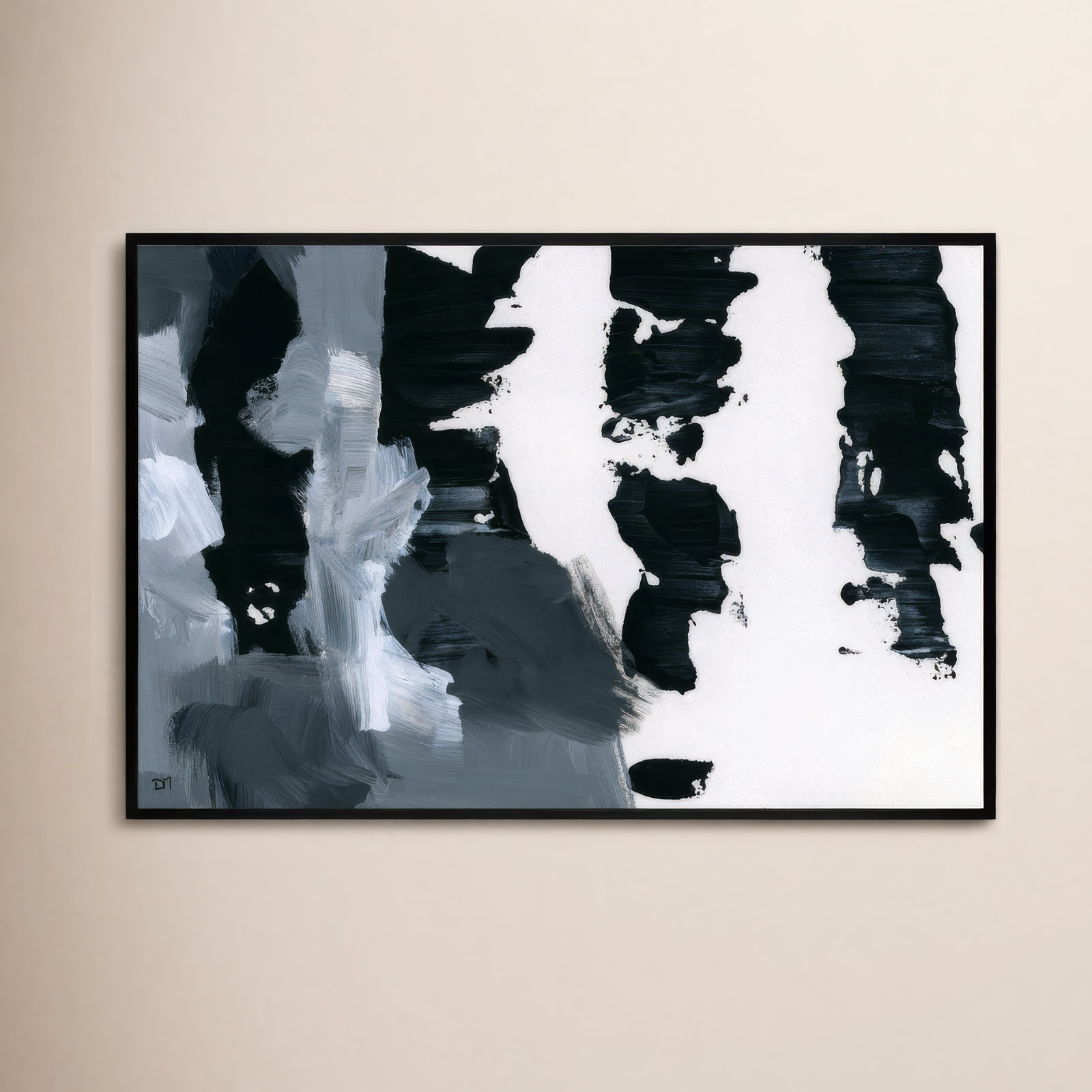Abstract Pronto Paint, 30" H x 45" W x 1.5" D