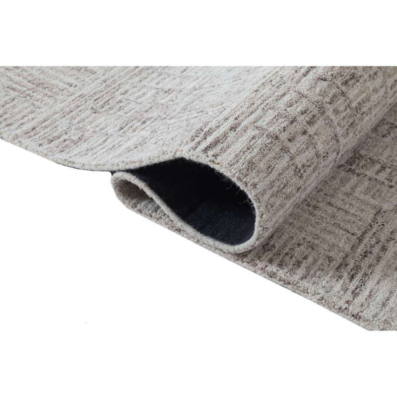 Tapis en laine touffeté à la main, Rectangle 8 pi 9 po x 11 pi 9 po