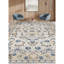 Wool Oriental Area Rug in Ivory