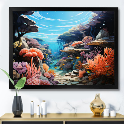 Underwater Coral Reef Depths III - Coral Wall Art Prints