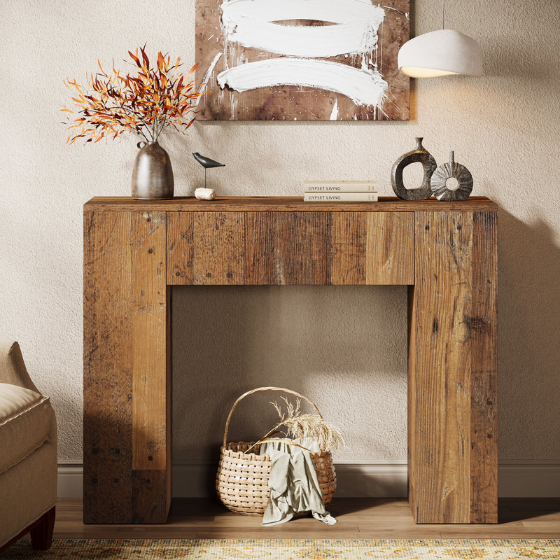 39.37'' Console Table With 2 Drawers