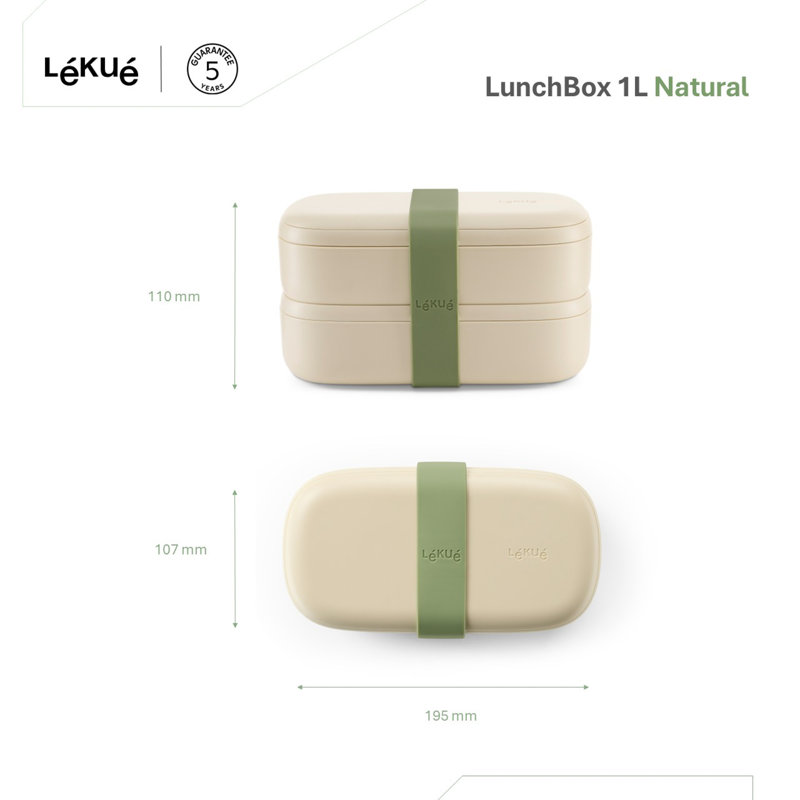 Lékué Natural LunchBox, 1 L