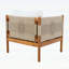 Fauteuil club d'extérieur en bois d'acacia durable avec tissage en corde de diamant et coussins confortables, finition teck-1734654884-1734654885
