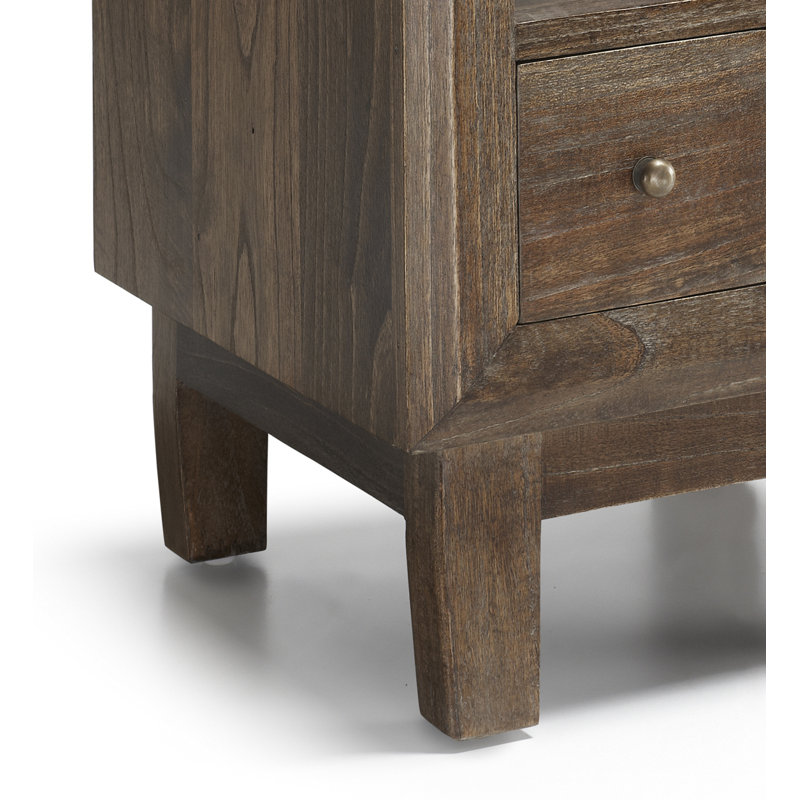 Sindoro 45cm W Solid Wood Bedside Table