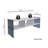 Modern TV Stand with Tempered Glass Frame, White & Fume Color, 47.2 x 17.7 x 13.8 inches | 100% Melamine Coated Particle Board, 0.3 inches Thick | Max Weight Capacity: 44 lbs | Stylish Design with Wall-Mount Option & Multiple Shelves-1352958532