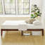Solid Wood Platform Espresso Bed With Wooden Slats No Box Spring Needed Easy Assembly 12 Inch-106402299-119733071