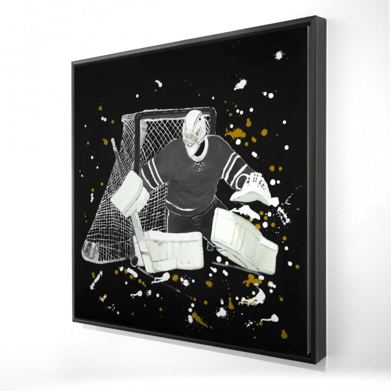 "Gardien de but de hockey" sur toile