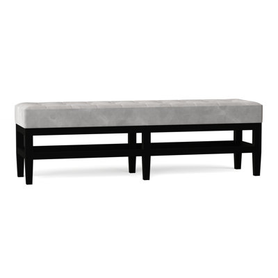 Galindo-White Upholstered Bench by Latitude Run