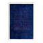 Tapis unique noué à la main Fine Vibrance - bleu, 6 pi 2 po x 9 pi 0 po