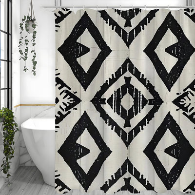 Rideaux de douche avec crochets inclus