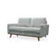 Causeuse à accoudoirs carrés 58 po Chenille-87700130