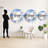 Greek Santorini Odyssey I - Greece Decorative Mirror, Country Large Round Wall Mirror, Printed Metal Art-99621143