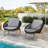 Cyril Outdoor Wicker Papasan Style Lounge Chair, Dark Grey Wicker With Plush Grey Cushion For Ultimate Comfort And Durability-649727751