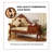 49.21"American solid wood brown queen-sized chair