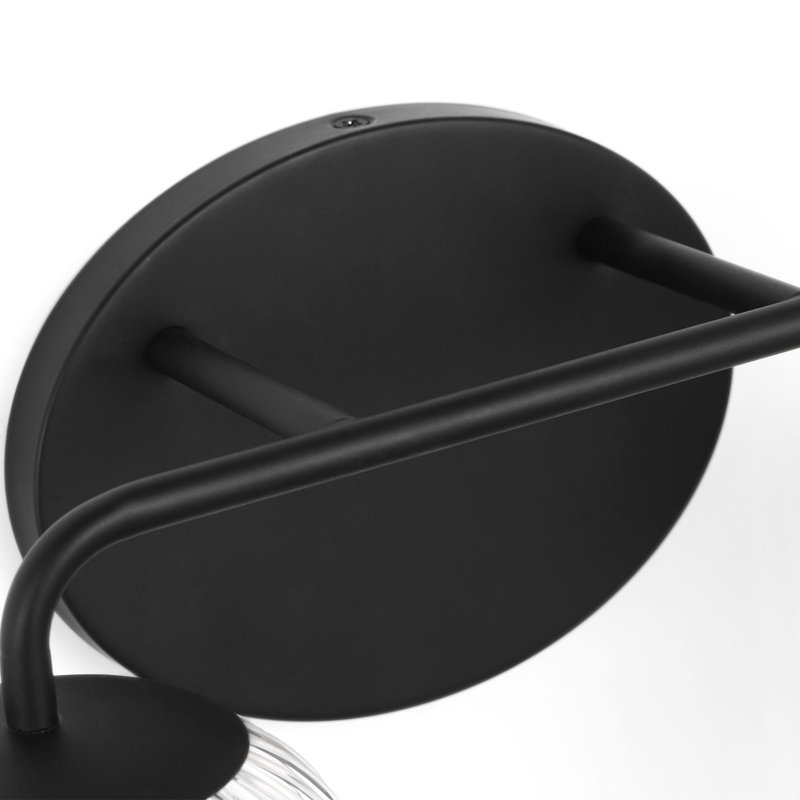 Petit meuble-lavabo Eisele de Génération Éclairage , Nuit noire, Deux lumières, H 8,75 po x l 14 po x P 6 po
