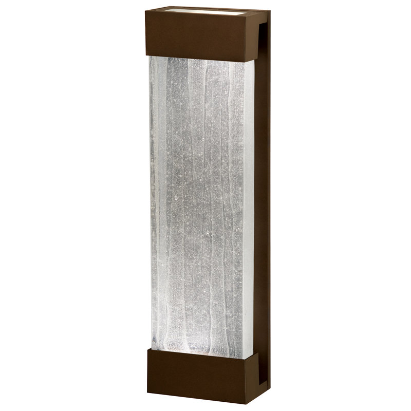 Crystal Bakehouse Wall Light, Clear, Bronze, 24" H x 7" W