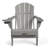 Mallette Adirondack Wood Texture HDPE Foldable Chair Pit Chair with Cup Holder-103547248