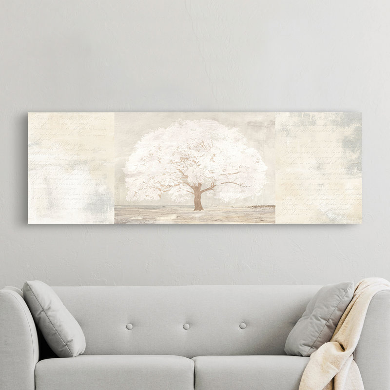 Pale Tree Panel by Alessio Aprile - No Frame Print on Canvas, 40cm H x 120cm W x 4cm D