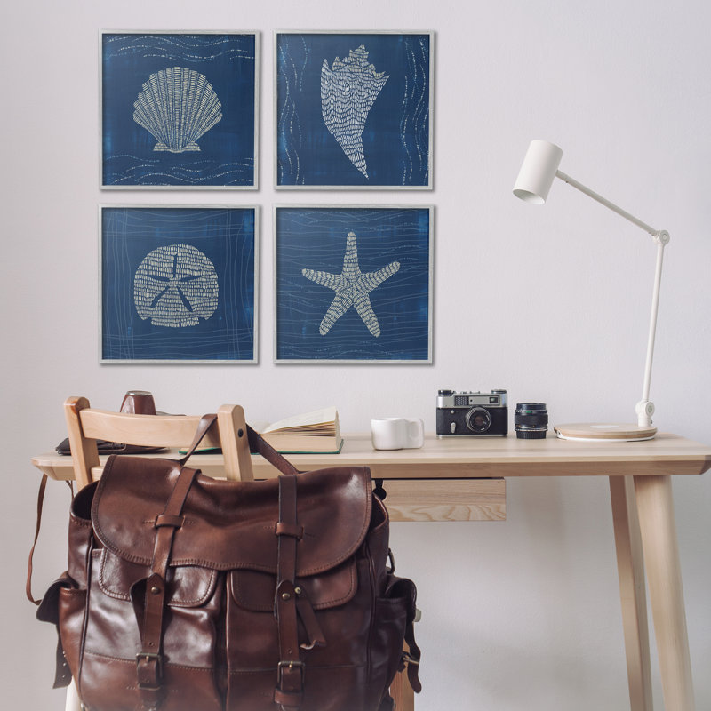 «Sea Life Portraits» par Jetty Home, LLC, Estampe numérique Farmhouse, H 17 po x l 17 po