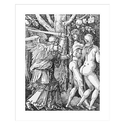 «The Expulsion from Paradise» par Albrecht Dürer, impression giclée sur cadre
