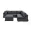 Canapé modulaire 6 pièces rembourré-1393007328