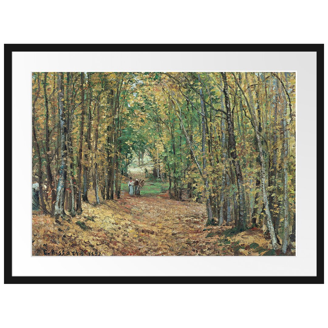 Gerahmter Kunstdruck Allée Dans Le Parc De Marly von Camille Pissarro