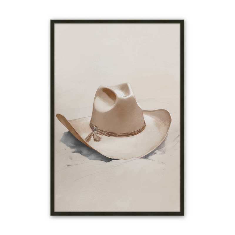 Imprimé Sandy Cowboy Essentials II, H 15 po x l 12 po, Noir satiné