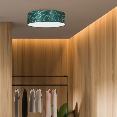 Ziggy Cotton / Cotton Blend Flush Mount