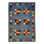 Lorayne Wool Geometric Area Rug in Blue