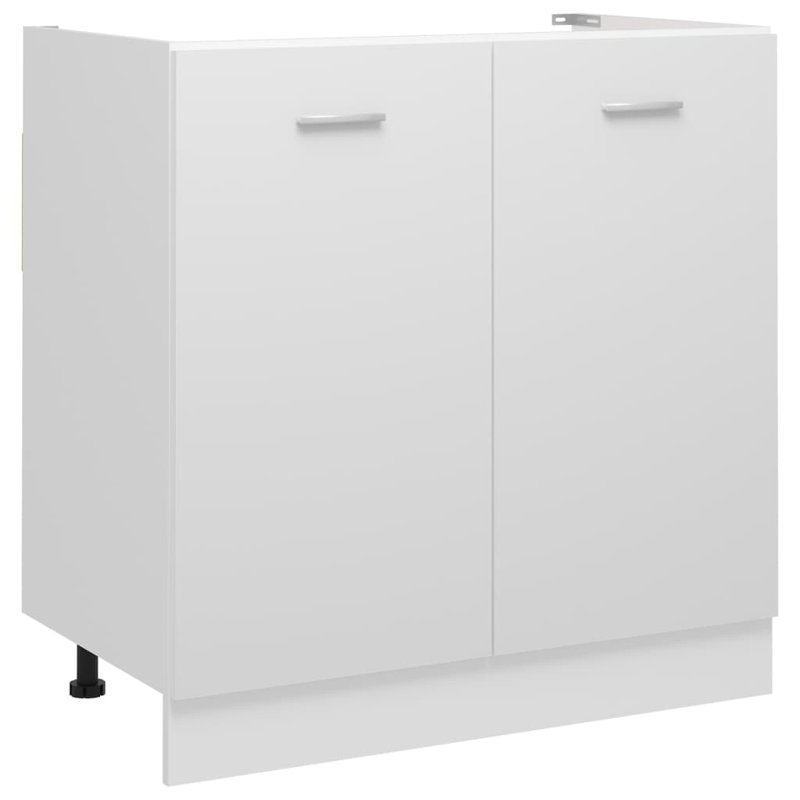 Armoire pour lavabo à fond blanc Lyon 80 x 46 x 81,5 cm, Blanc