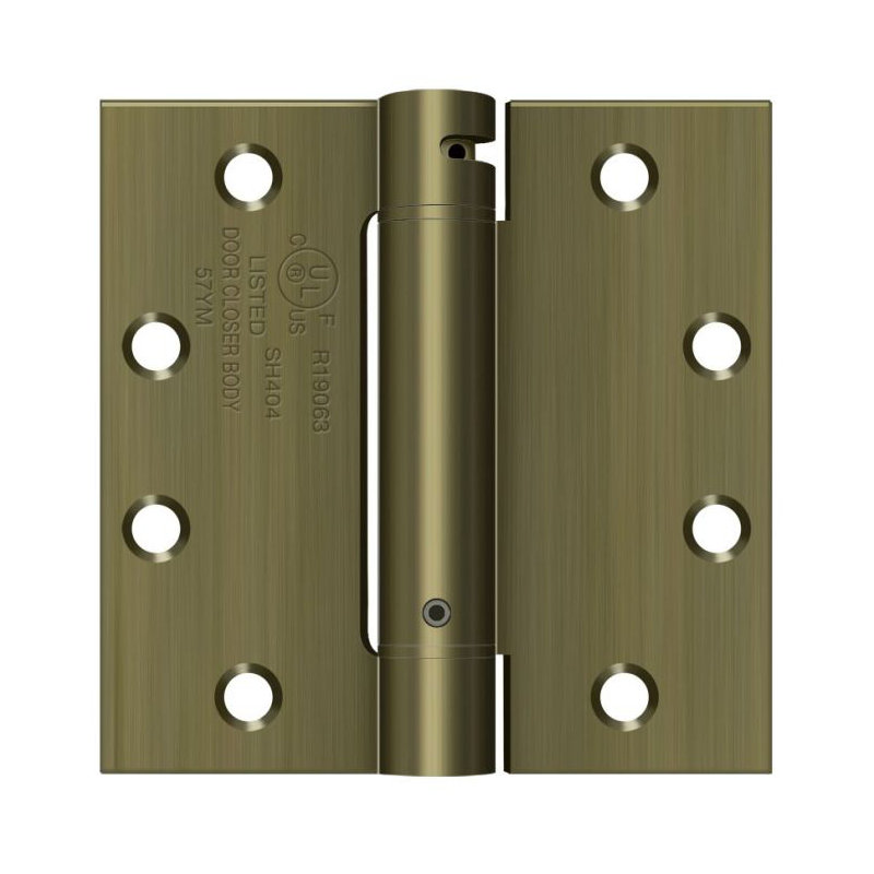 Steel Hinge, Antique Brass
