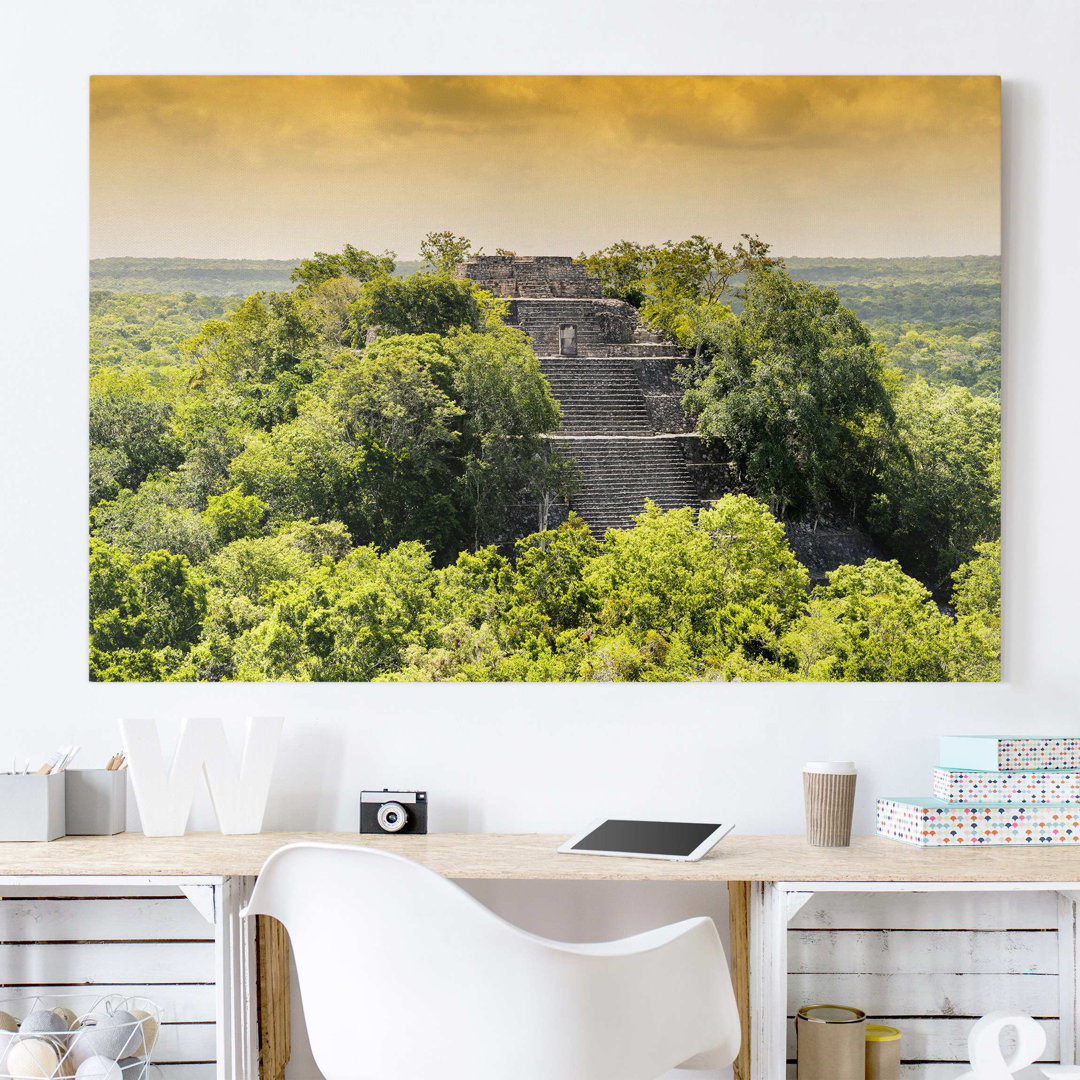 Leinwandbild Pyramide Von Calakmul Philippe Hugonnard