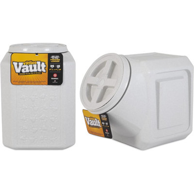 35 lb Contenant alimentaire en plastique avec couvercle pivotant