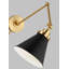 Lampe murale à bras pivotant 1 lumière Hamden Chapman & Myers Arnell-57524205-57524206