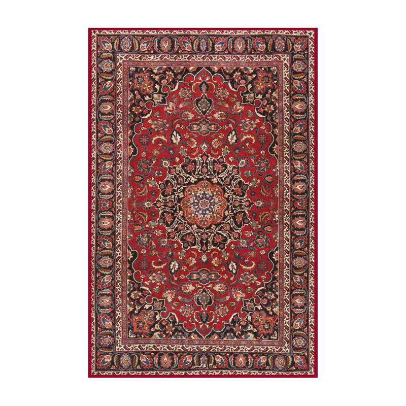Tapis brun à motif oriental, Rectangle 5 pi x 7 pi