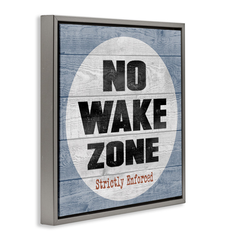 Planches de plage No Wake Zone, Cadre flottant gris lustré, H 25 po x l 25 po
