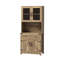 Armoire de bar moderne à double porte de grange avec porte-gobelet Modern Farmhouse