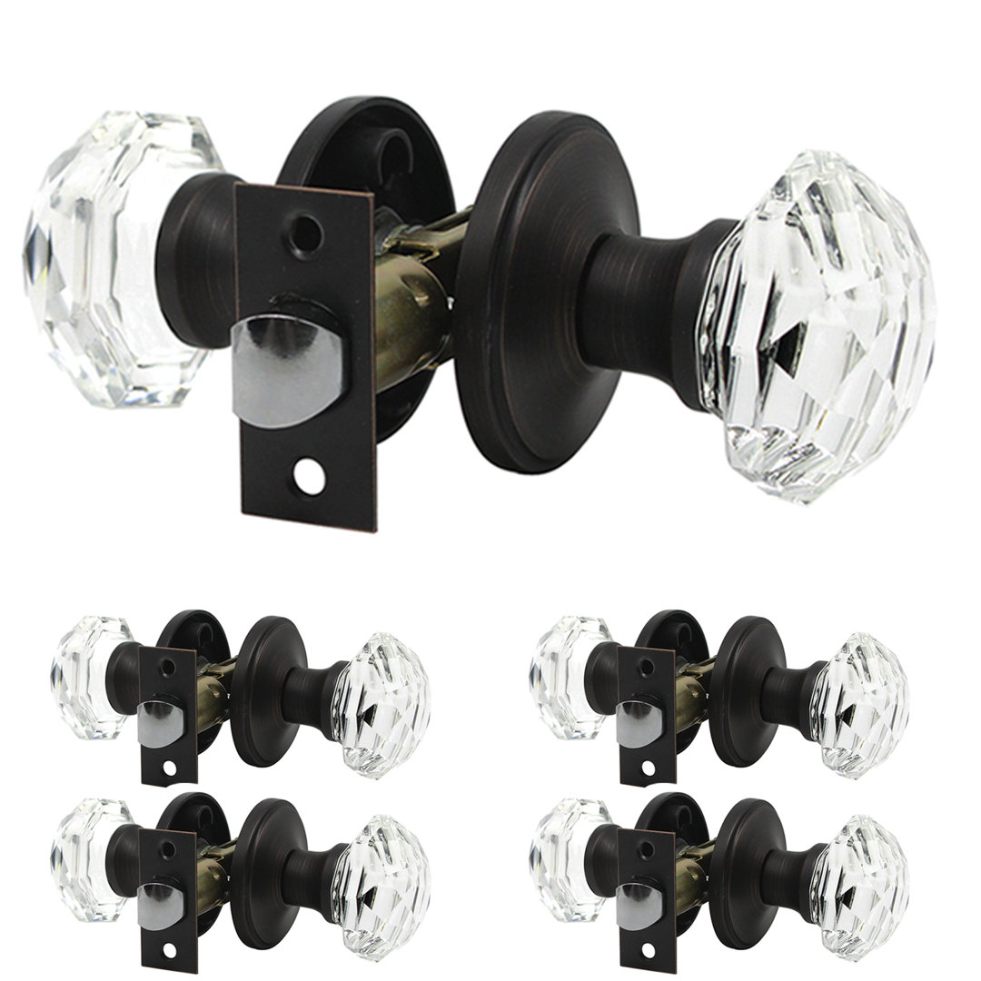 2.17'' Diameter Passage (Hall & Closet) Round Knob (Set of 5) Probrico 