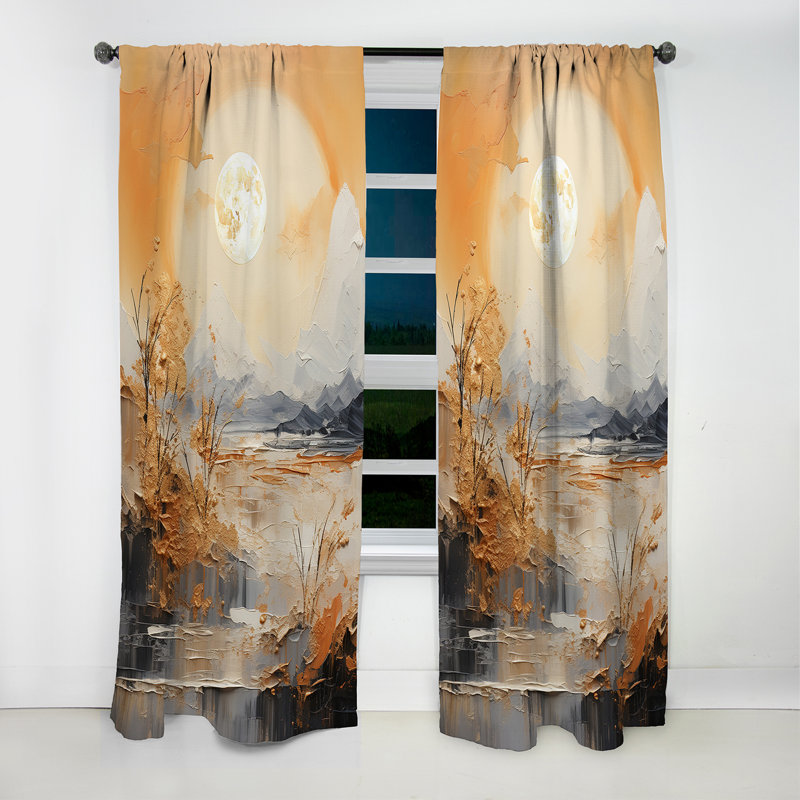 Rideau occultant Clower - Sunrise Sunset - 1 panneau, L 52 po x L 63 po