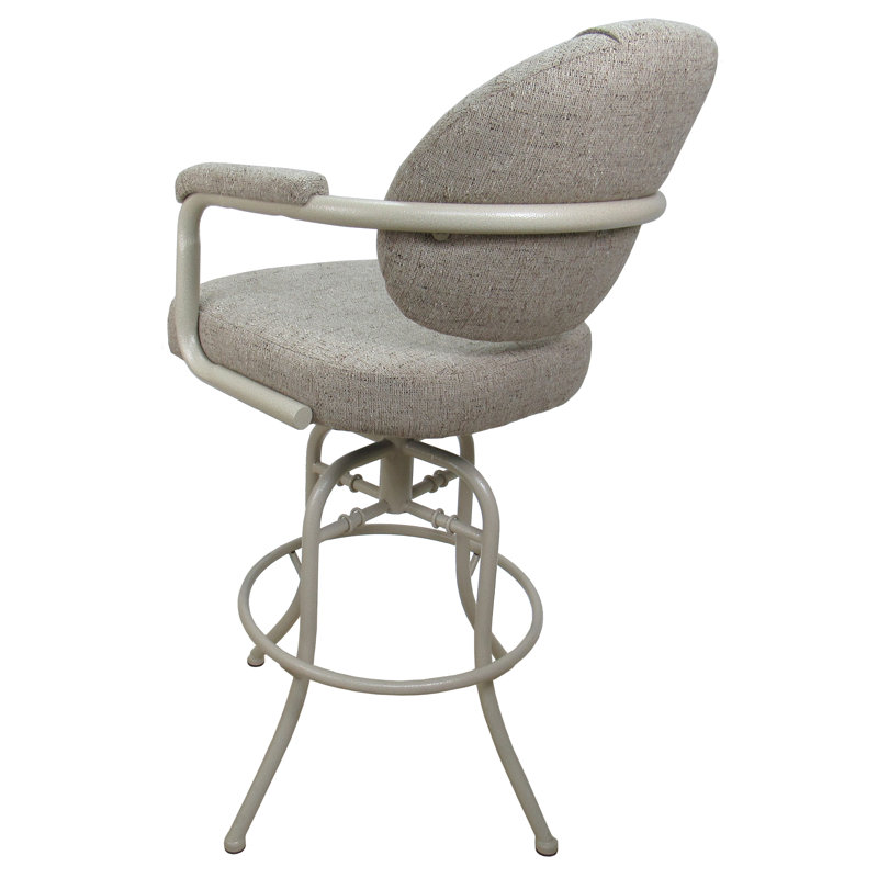 Tabouret de bar pivotant et inclinable en métal 26 po ou 30 po Dahlstrom - M-70, Beige, Gris