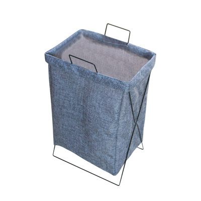 Panier à linge imperméable, grand panier à linge avec poignée en métal, panier à vêtements pliable pour salle de lavage, salle de bain, salon