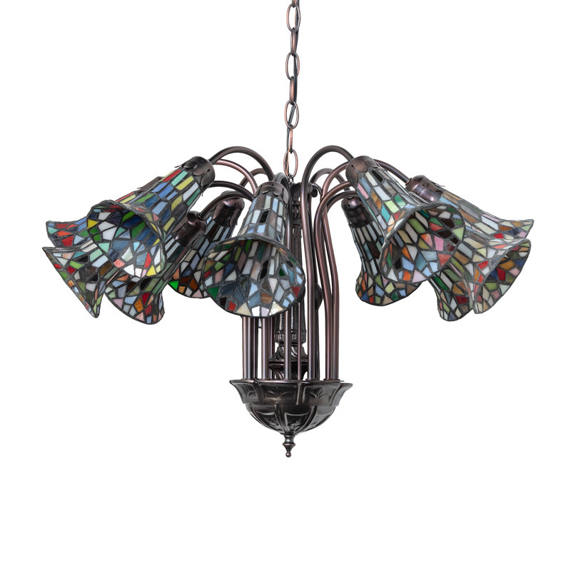 Pond Lily 12 - Light Chandelier, Multicolor