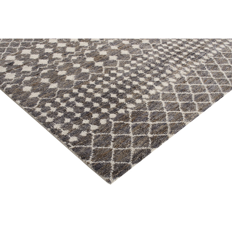 Kiri - Grey/White, Rectangle 10' x 14'