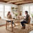 Solid Wood Dining Table-120881534