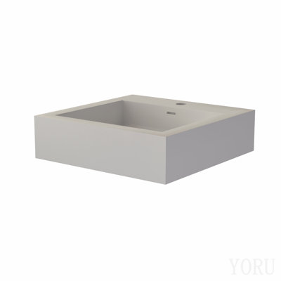 Lavabo pour salle de bain blanc mat