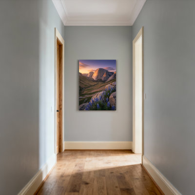Ensemble de 1 tableau sur toile tendue représentant le paysage du Half Dome du parc national de Yosemite