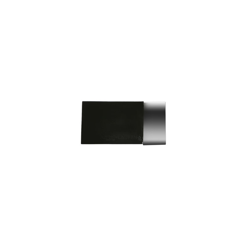 Rail 1 Wall Mounted Towel Bar, Medium, Black