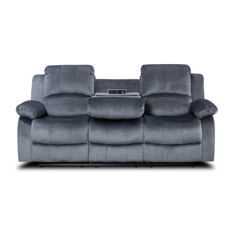 Alaiyna Wide Home Theater Recliner Recliner, 3, Manual Grey
